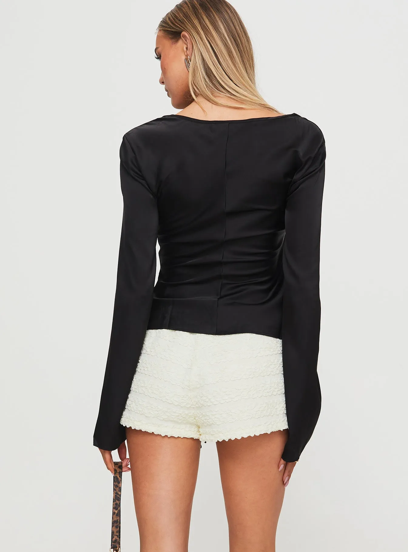 Mariah Long Sleeve Top Black sold by Princess Polly product image thumbnail 5