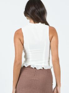 Elvie Top White sold by Princess Polly