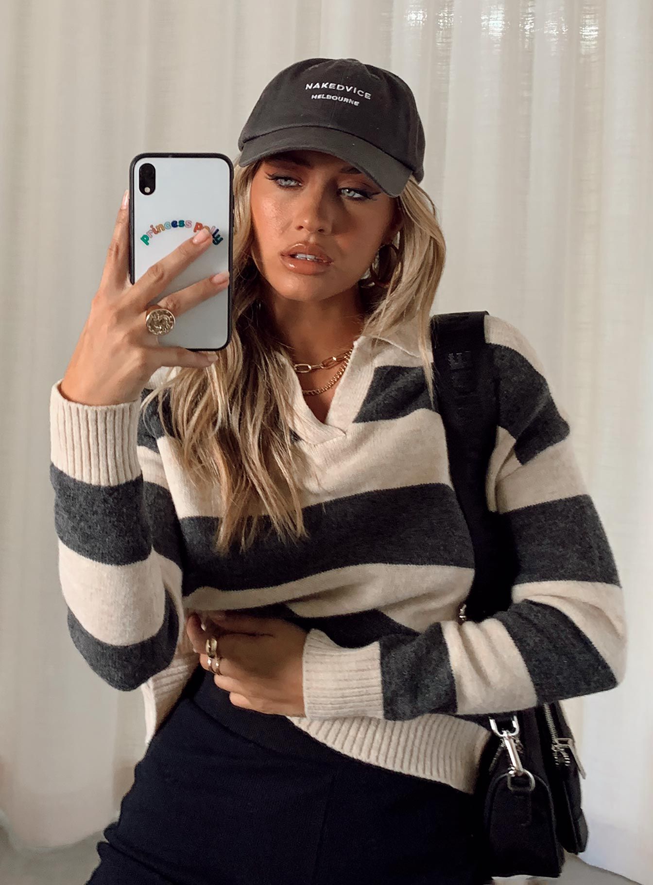 Hampton Sweater Black sold by Princess Polly