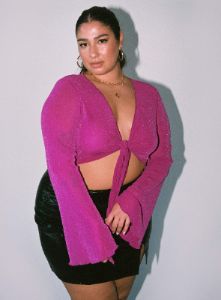 Thelma Tie Top Pink Curve sold by Princess Polly