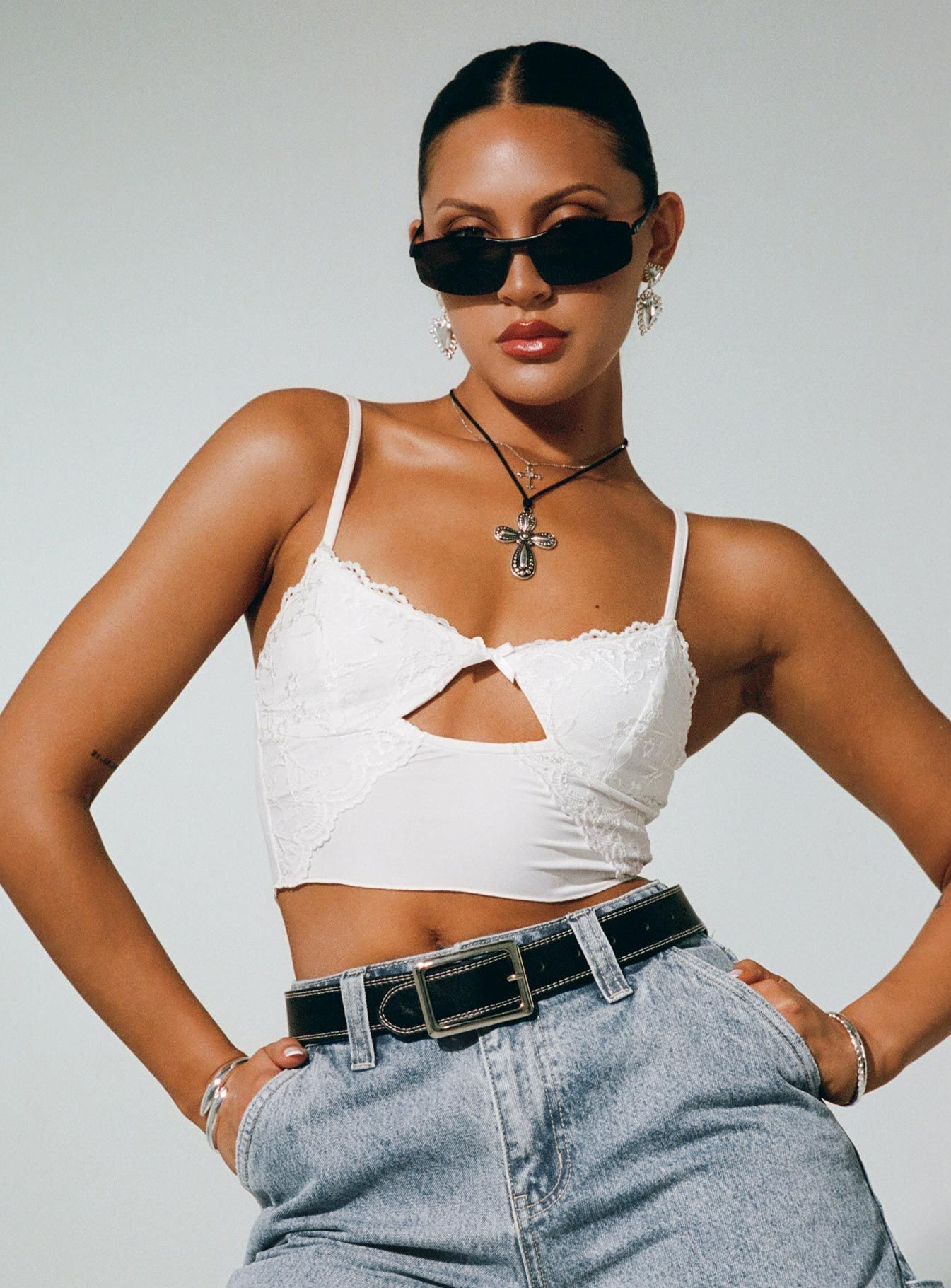 Killian Top White sold by Princess Polly