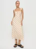 Chosen Girl Linen Blend Midi Dress Multi sold by Princess Polly
