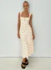 Chosen Girl Linen Blend Midi Dress Multi sold by Princess Polly