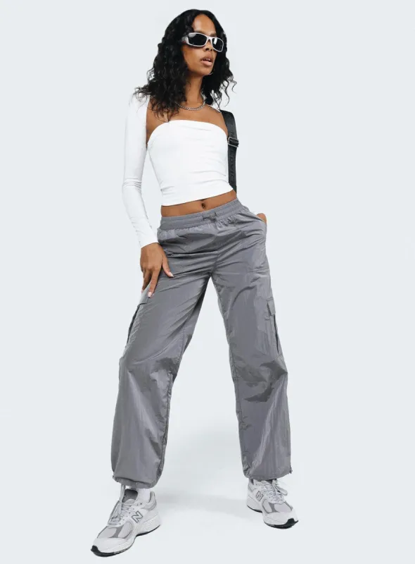Gama Parachute Pants Grey sold by Princess Polly