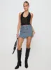 Denis Mini Denim Skirt Light Blue sold by Princess Polly