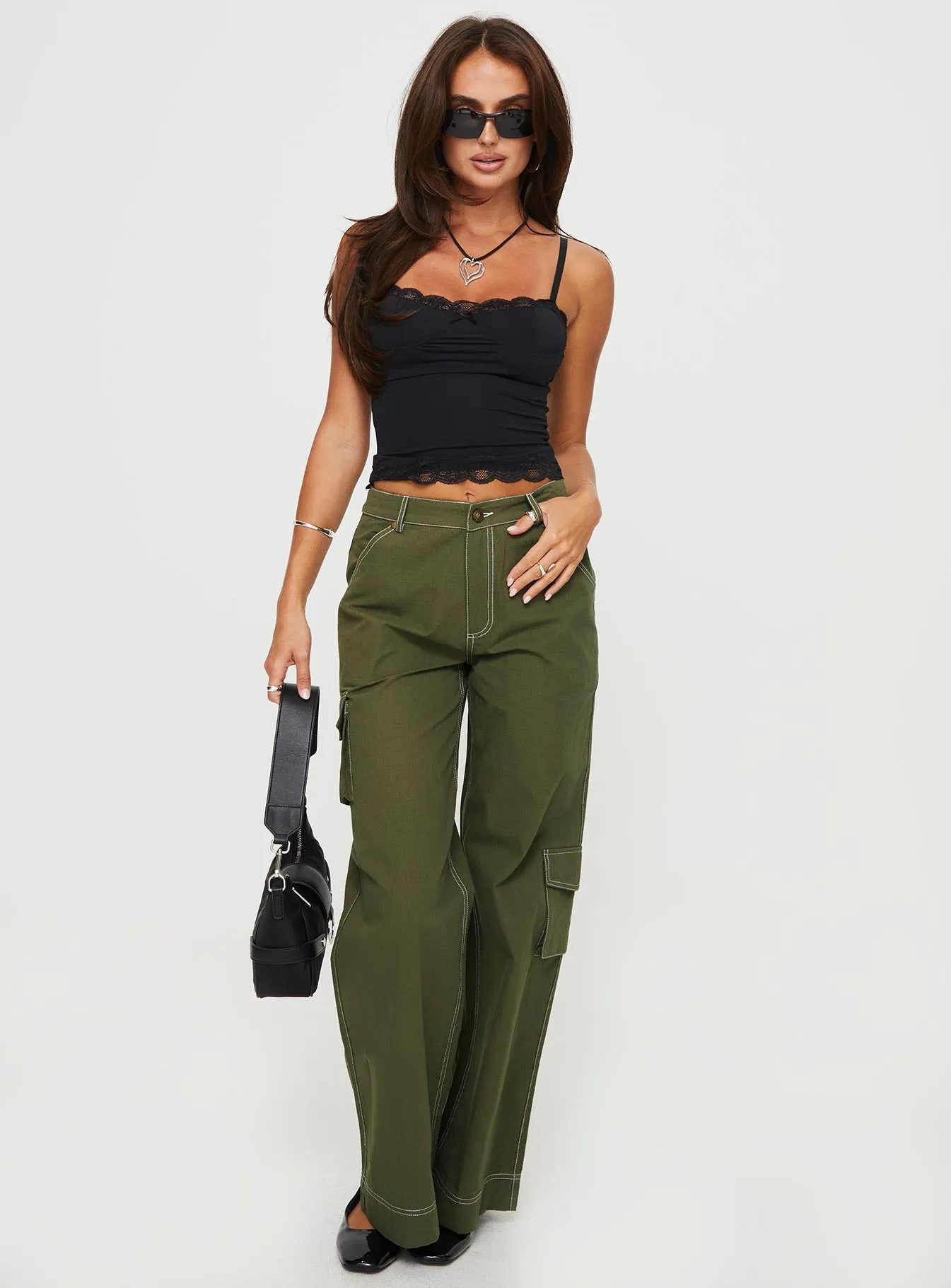 Top Model Cami Top Black sold by Princess Polly product image thumbnail 3