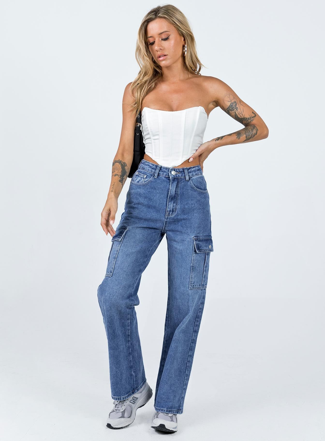 Pimaga Denim Cargo Jeans sold by Princess Polly product image thumbnail 2