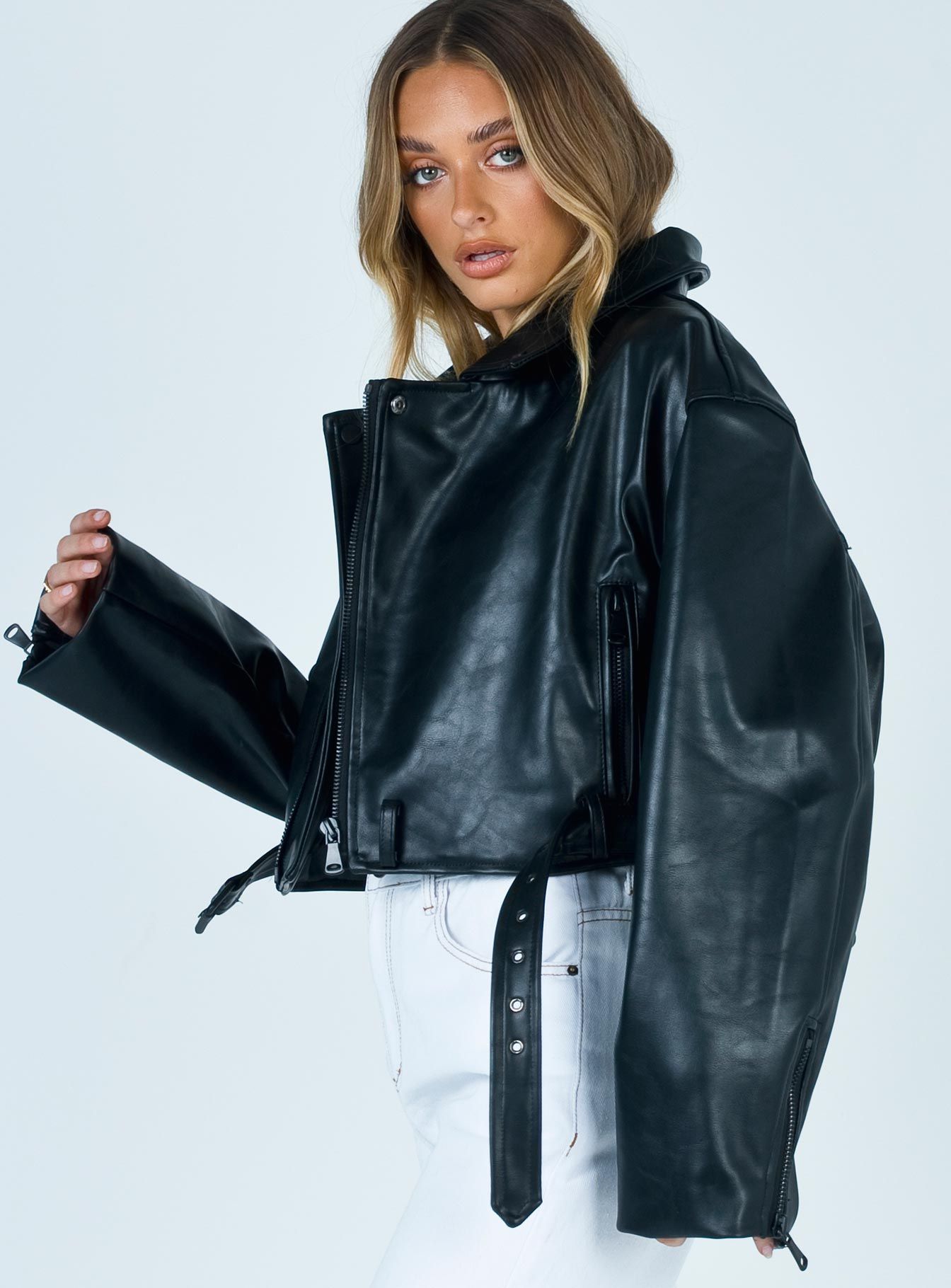 Staten Island Jacket Black sold by Princess Polly product image thumbnail 4