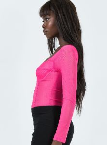 Leonie Bodysuit Pink sold by Princess Polly