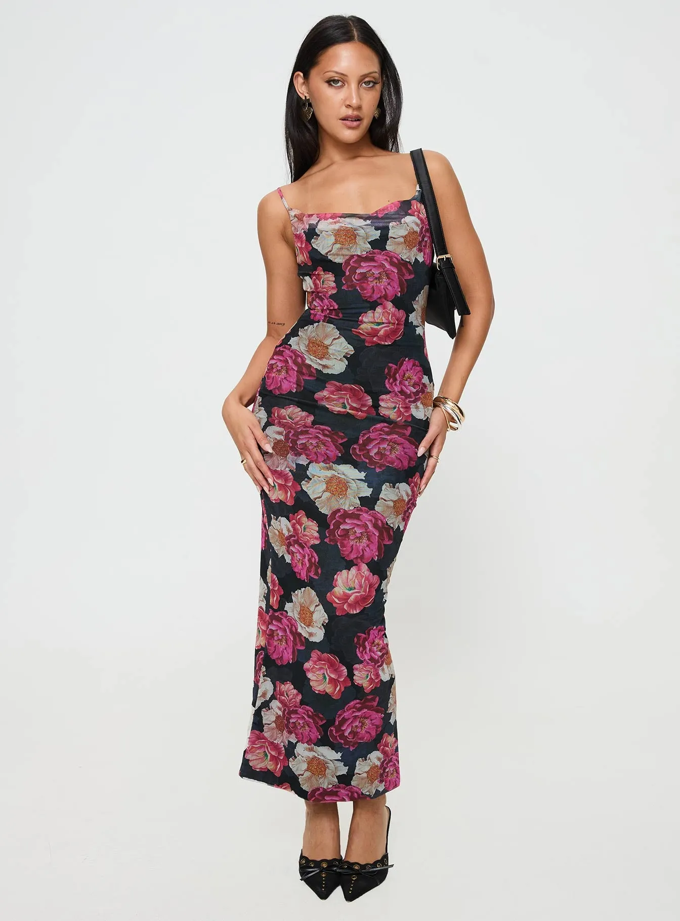 Auley Maxi Dress Multi / Red Floral sold by Princess Polly product image thumbnail 3