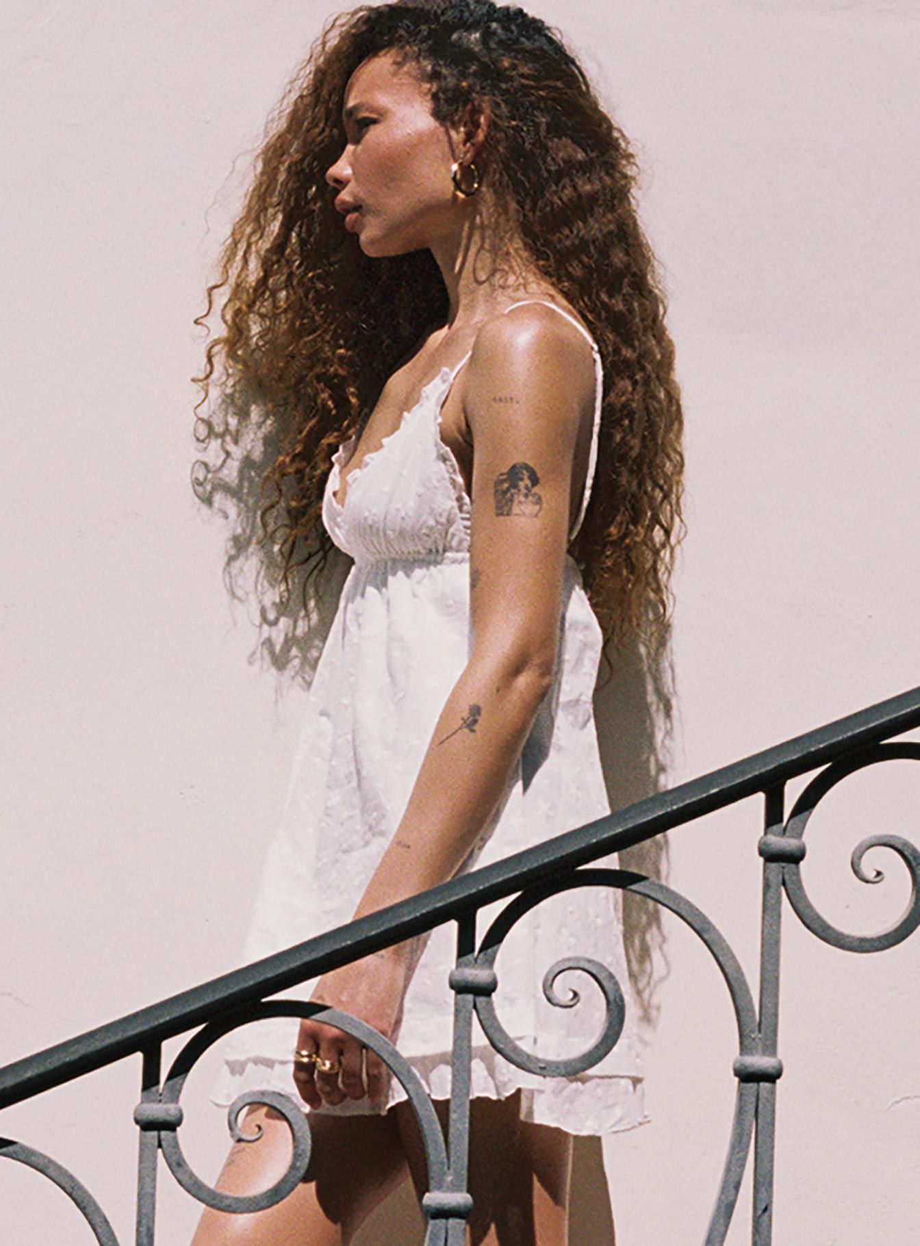 Leander Mini Dress White sold by Princess Polly product image thumbnail 3