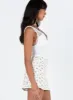 Selby Mini Skirt White/Yellow Tall sold by Princess Polly