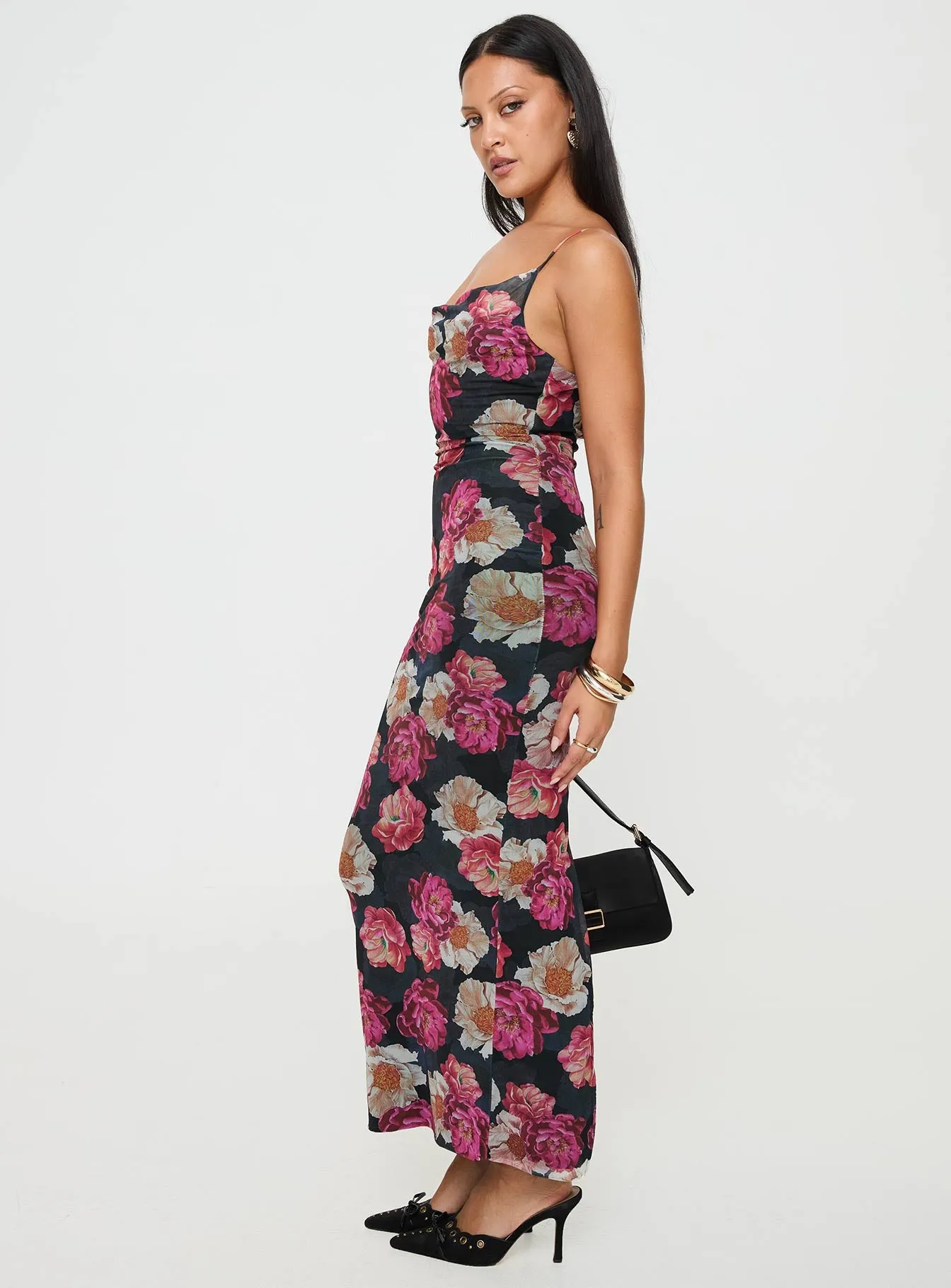 Auley Maxi Dress Multi / Red Floral sold by Princess Polly product image thumbnail 4