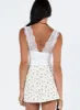 Selby Mini Skirt White/Yellow Tall sold by Princess Polly