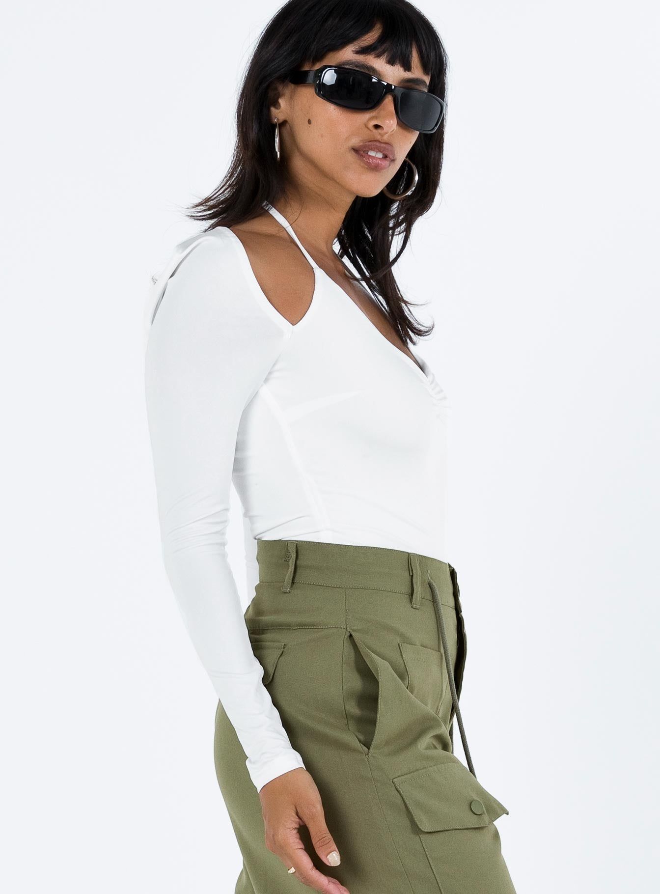 Shari Bolero Bodysuit White sold by Princess Polly product image thumbnail 4