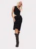 Devore Midi Skirt Black sold by Princess Polly