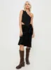 Devore Midi Skirt Black sold by Princess Polly