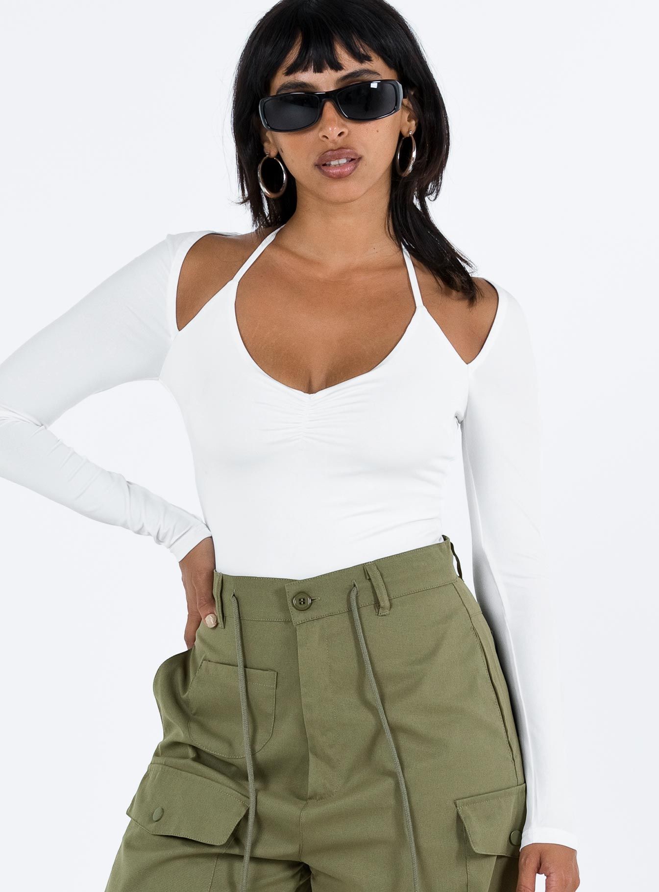 Shari Bolero Bodysuit White sold by Princess Polly product image thumbnail 2