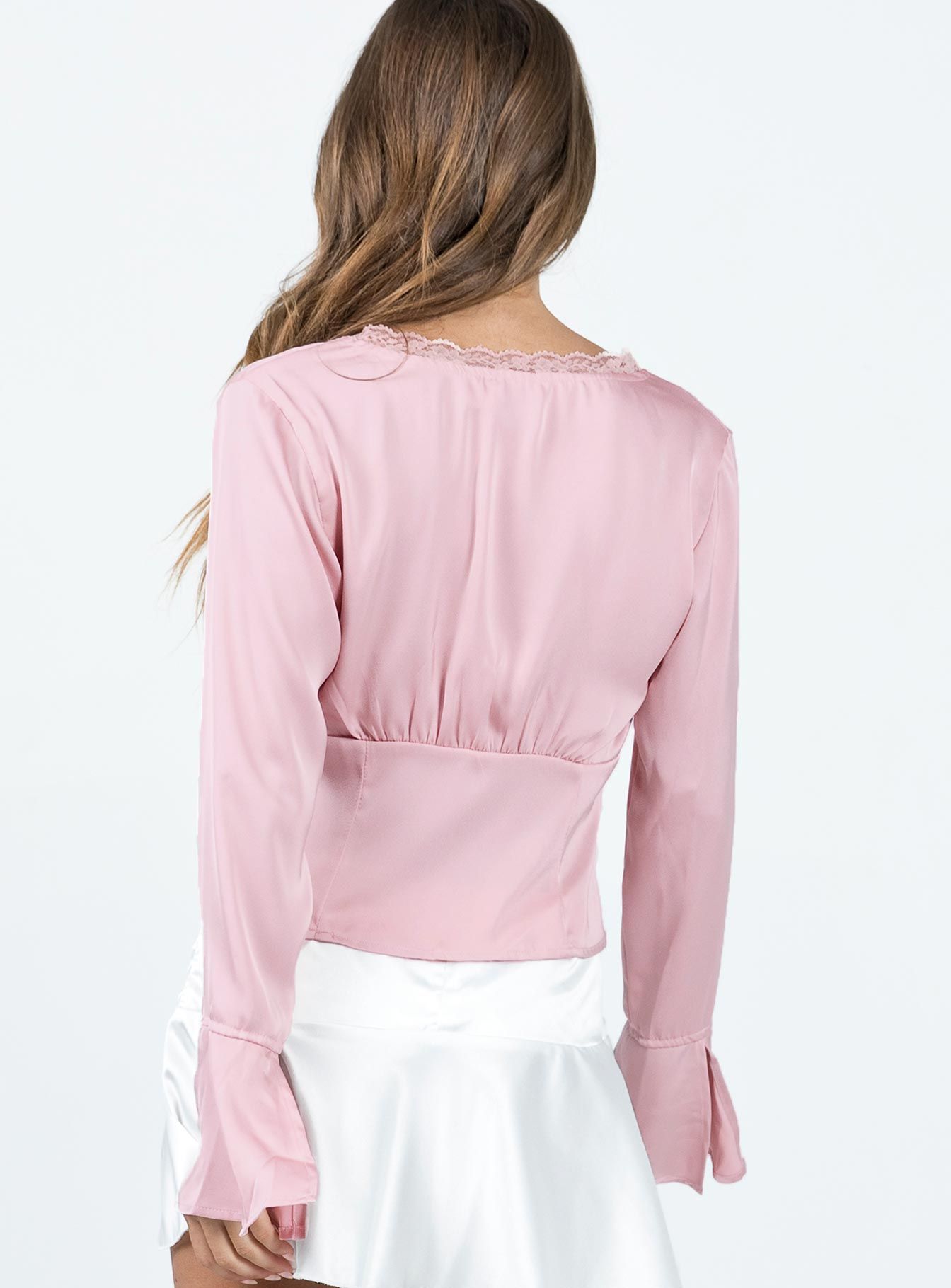 Hunton Long Sleeve Top Pink sold by Princess Polly product image thumbnail 4