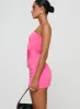 Electric Avenue Strapless Mini Dress Pink sold by Princess Polly