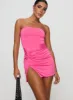 Electric Avenue Strapless Mini Dress Pink sold by Princess Polly