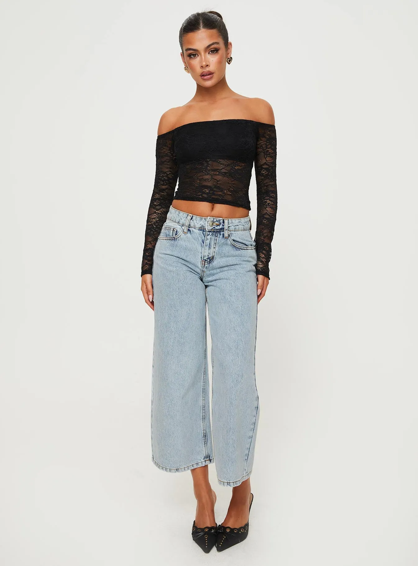 Charet Off The Shoulder Top Black sold by Princess Polly product image thumbnail 2