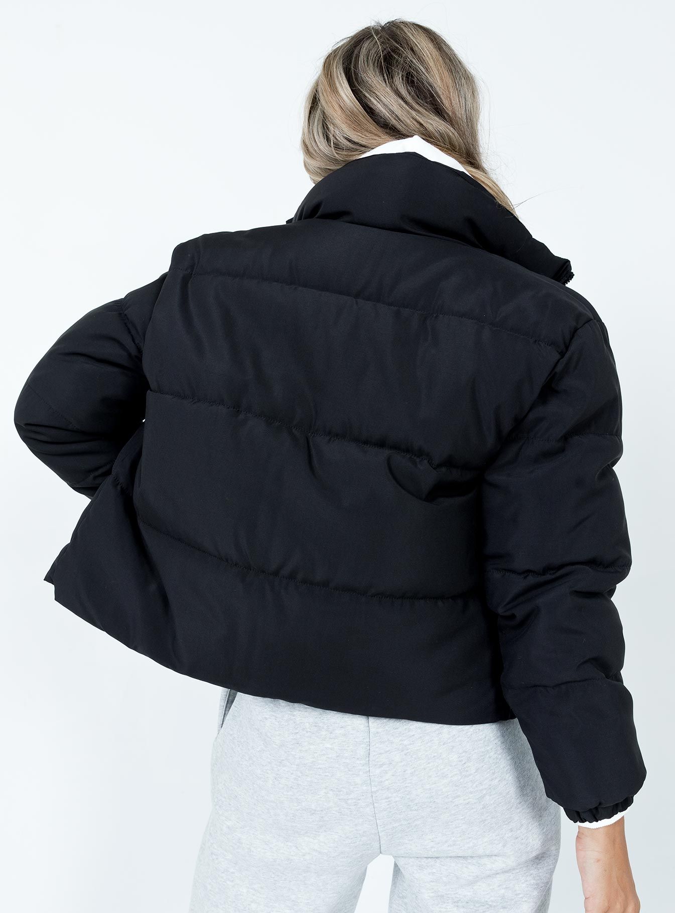 Clarise Puffer Jacket Black sold by Princess Polly product image thumbnail 4