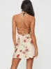 Carleton Mini Dress Cream / Floral sold by Princess Polly