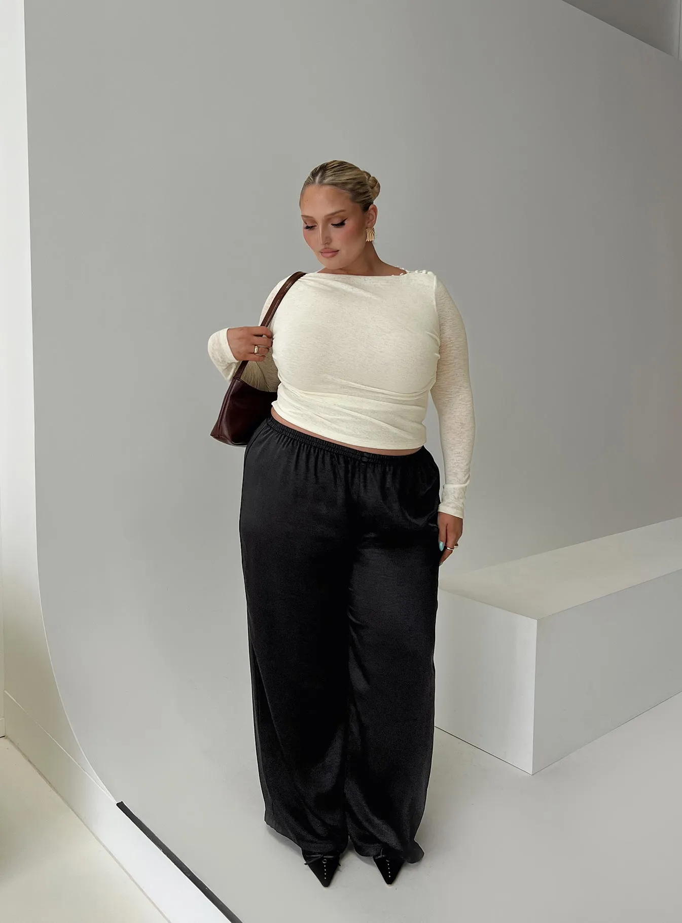 Nixie Pants Black Curve sold by Princess Polly