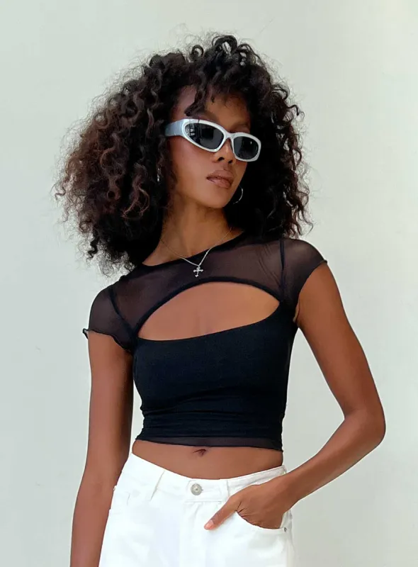 Dobelle Top Black sold by Princess Polly
