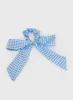 Messa Bow Scrunchie Gingham Blue sold by Princess Polly