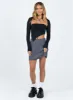 Selby Mini Skirt Grey Petite sold by Princess Polly