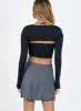 Selby Mini Skirt Grey Petite sold by Princess Polly