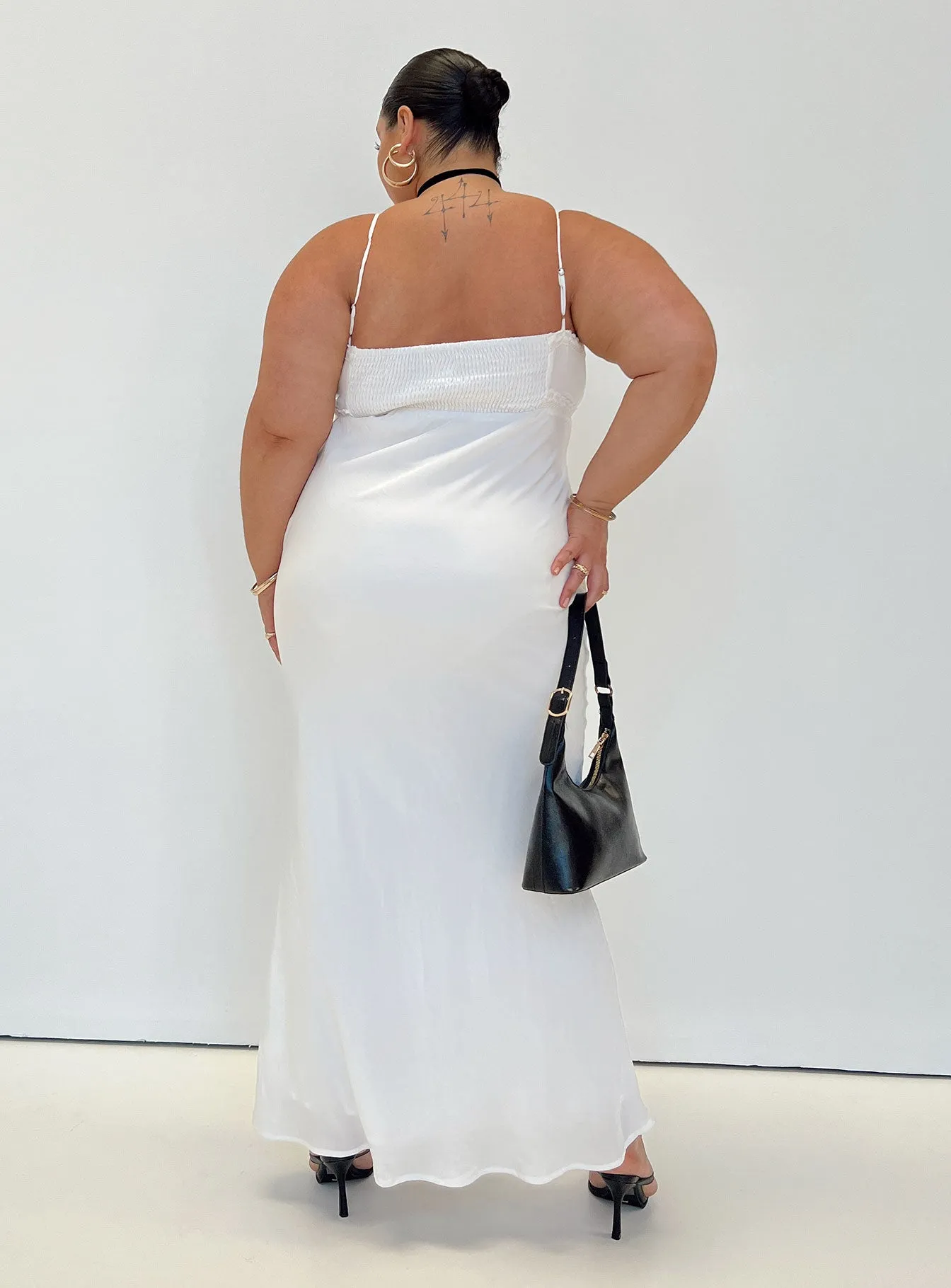 Emily Maxi Dress White Curve sold by Princess Polly product image thumbnail 4