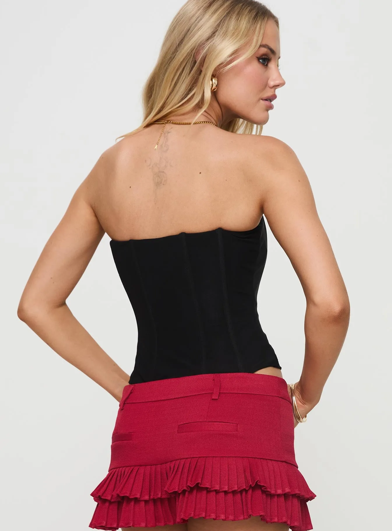 Moneypenny Strapless Top Black sold by Princess Polly product image thumbnail 5