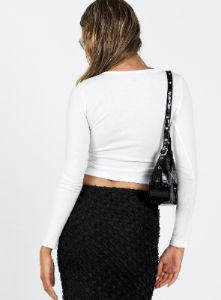 Mareeba Long Sleeve Top Ivory sold by Princess Polly