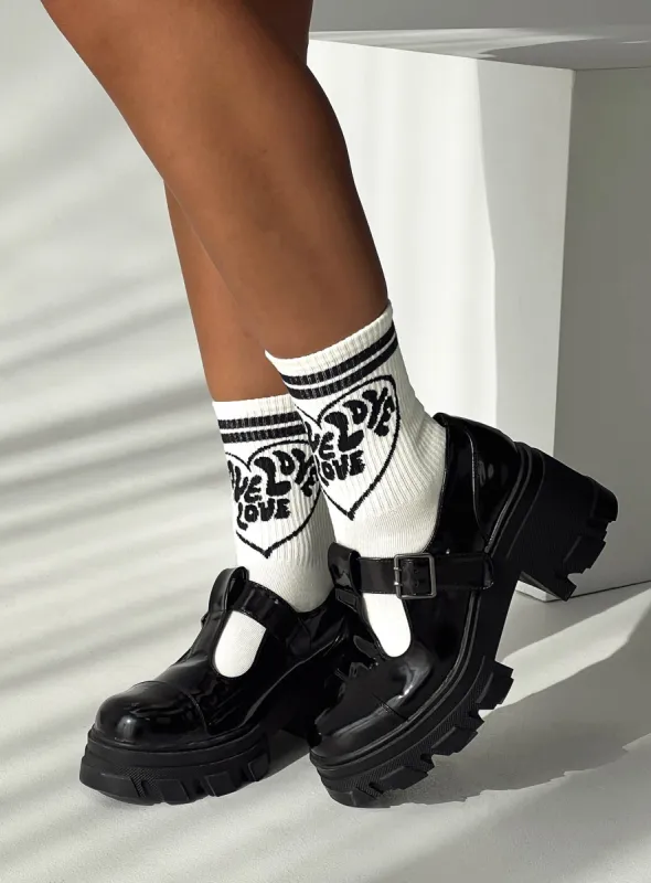 Rachale Socks White sold by Princess Polly