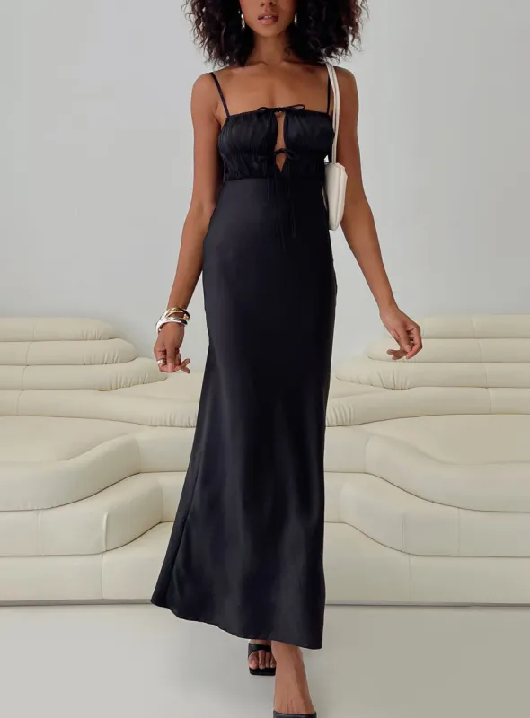 Jaquelin Maxi Dress Black sold by Princess Polly