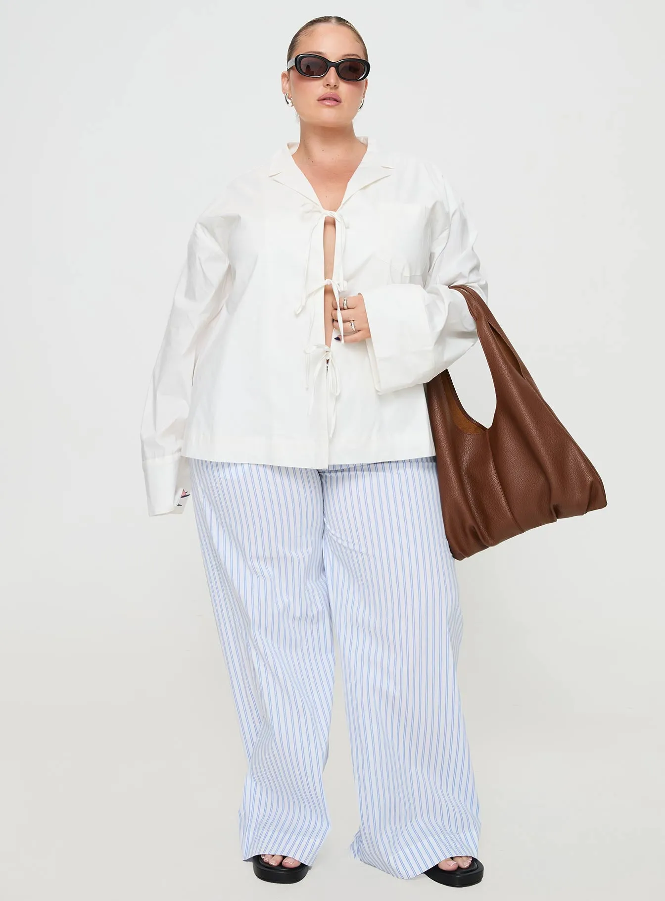 Spiri Shirt White Curve sold by Princess Polly product image thumbnail 3