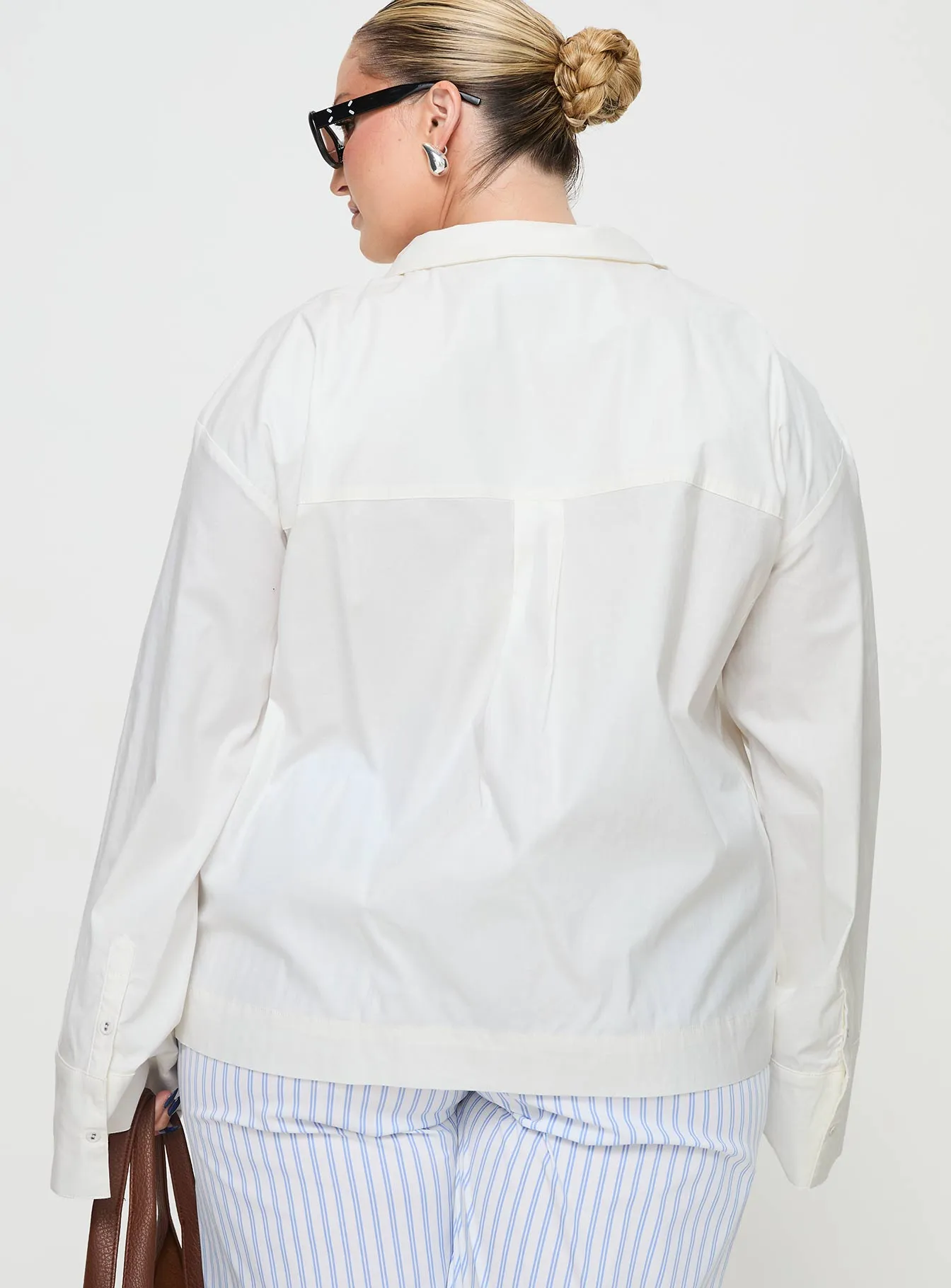 Spiri Shirt White Curve sold by Princess Polly product image thumbnail 5