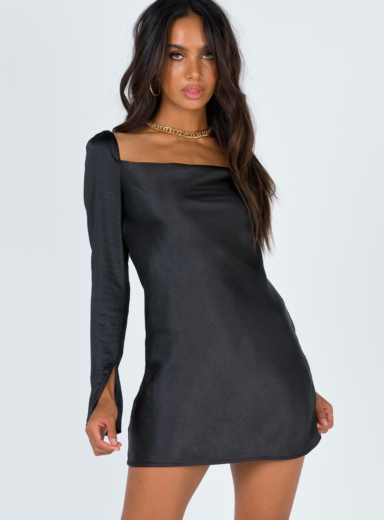Star Power Mini Dress Black Petite sold by Princess Polly product image thumbnail 2