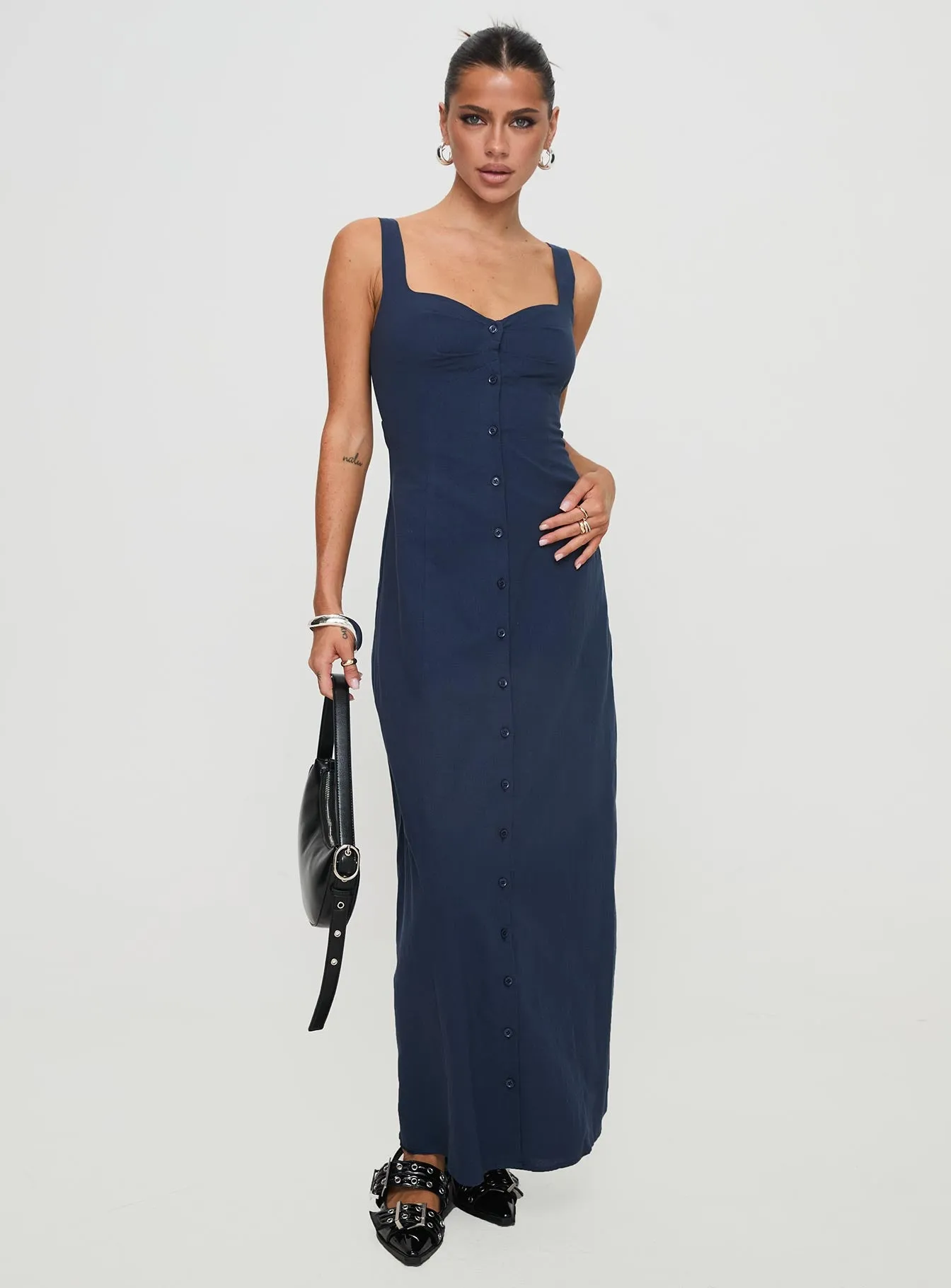 Vaugn Maxi Dress Navy sold by Princess Polly product image thumbnail 2