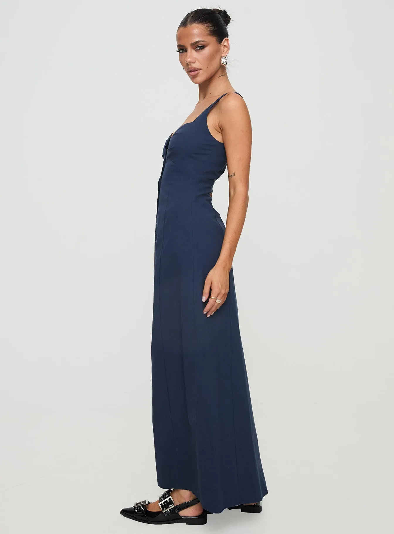 Vaugn Maxi Dress Navy sold by Princess Polly product image thumbnail 4