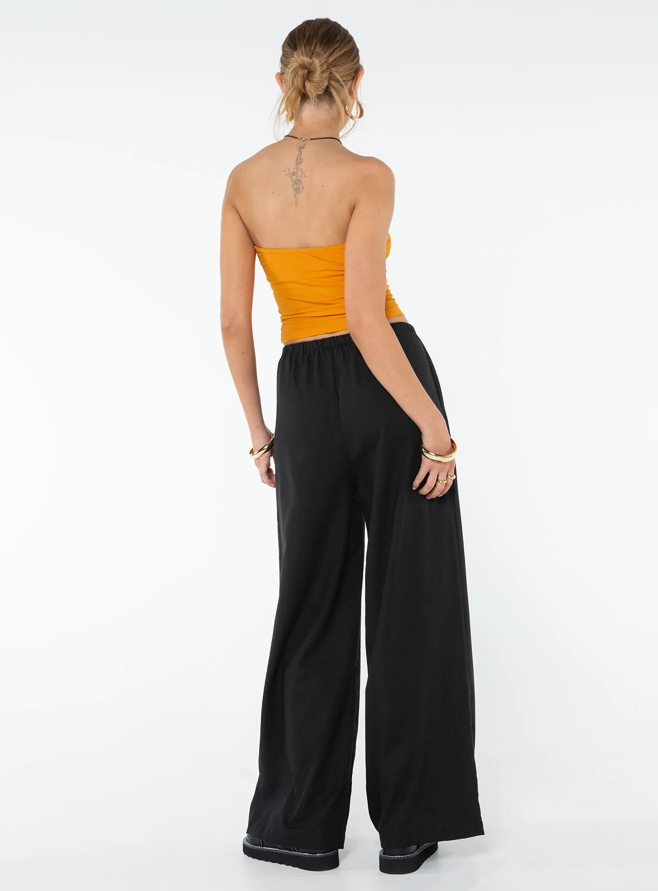 Ogilvie Linen Blend Pants Black sold by Princess Polly product image thumbnail 5