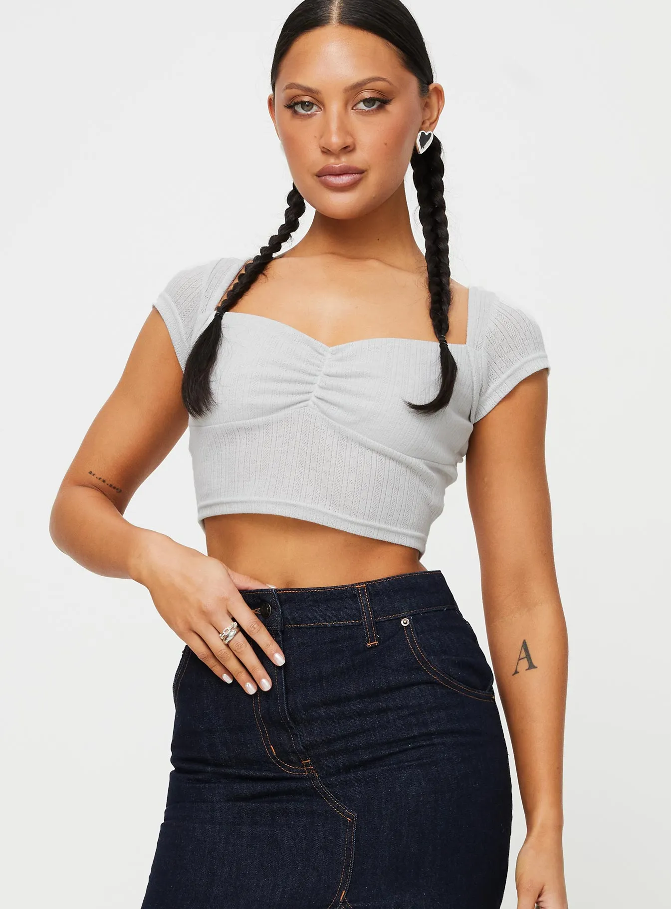 Kimura Top Grey sold by Princess Polly product image thumbnail 2