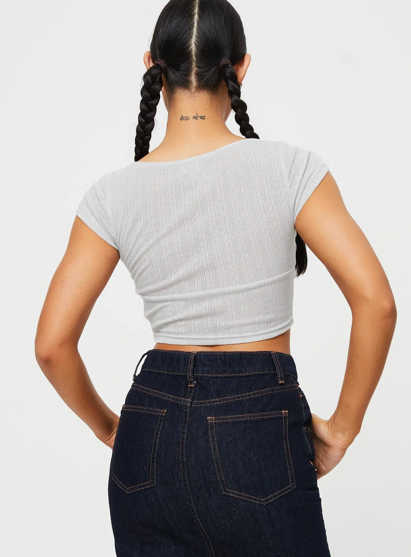 Kimura Top Grey sold by Princess Polly product image thumbnail 5