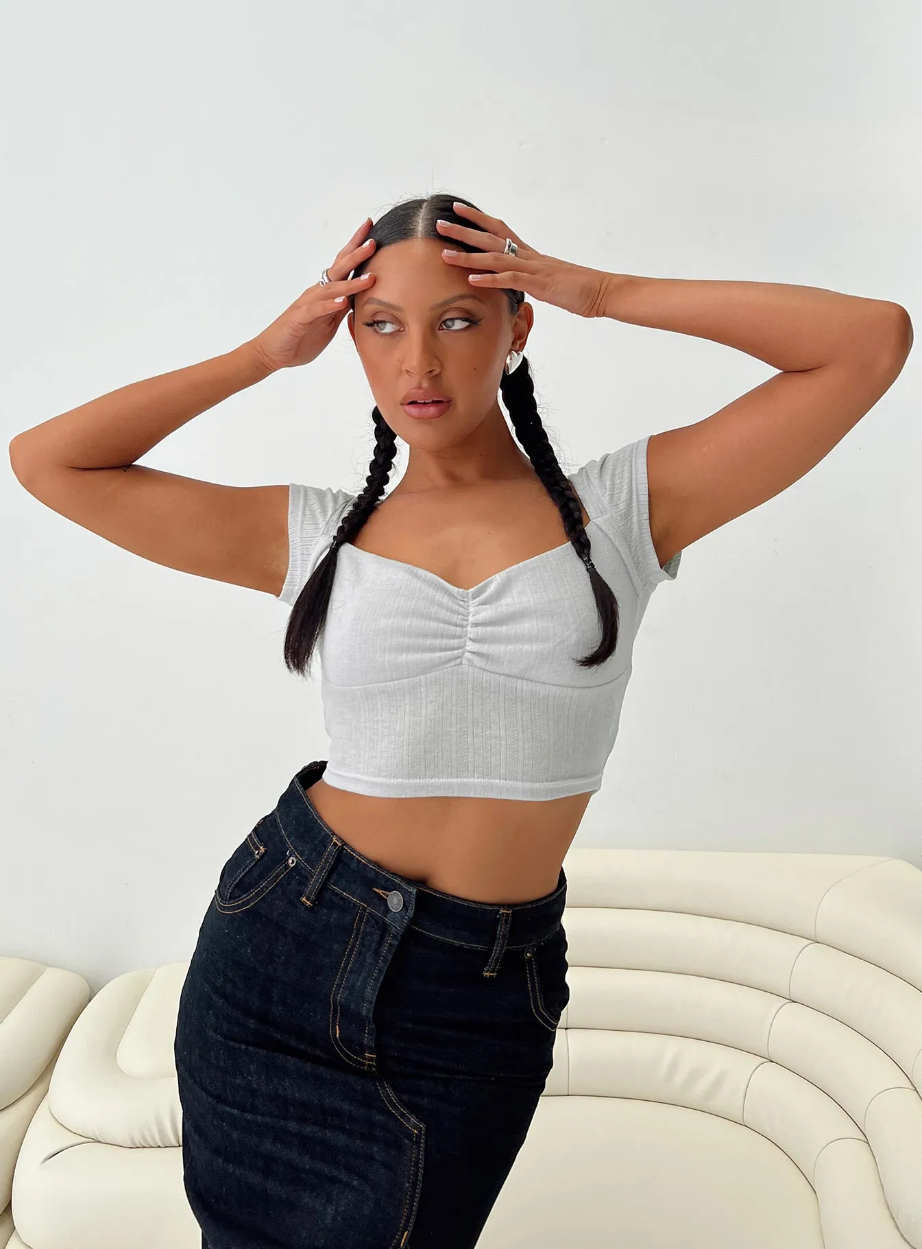 Kimura Top Grey sold by Princess Polly