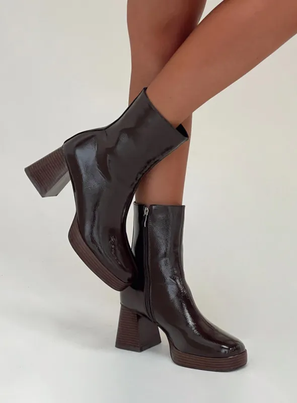 Kyleigh Boots Brown sold by Princess Polly