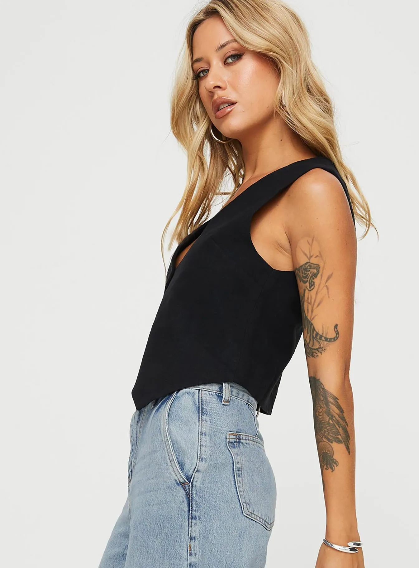 Leo Vest Black sold by Princess Polly product image thumbnail 4