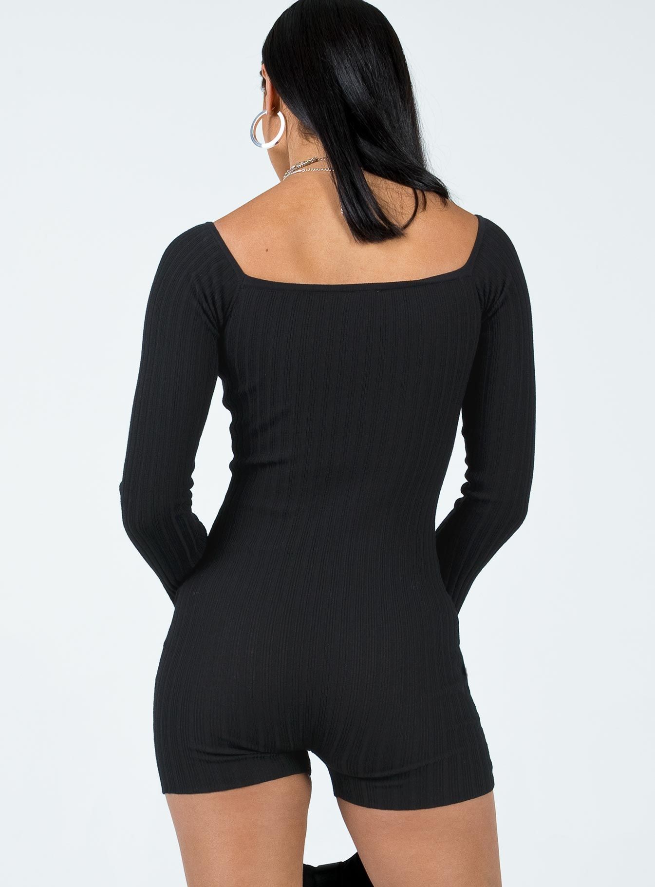Routley Knit Romper Black sold by Princess Polly product image thumbnail 5